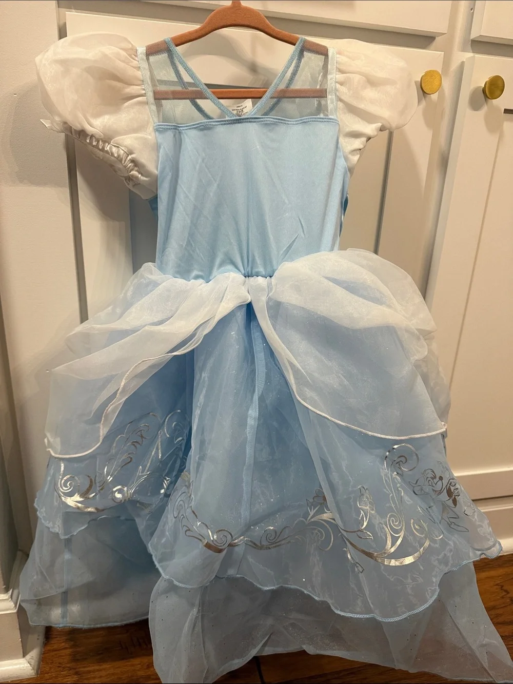 Light Blue Cinderella Princess Ball Gown Kids Costume size 4